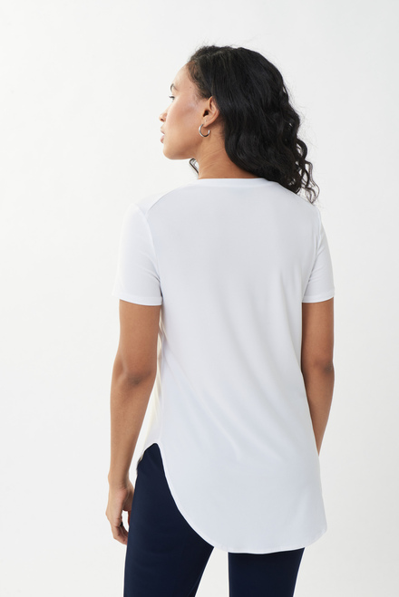 Longline T-Shirt Style 183220. White. 2