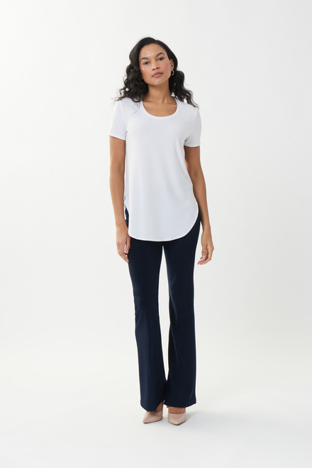 Longline T-Shirt Style 183220. White. 4