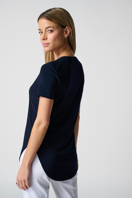 Longline T-Shirt Style 183220. Midnight Blue 40. 4