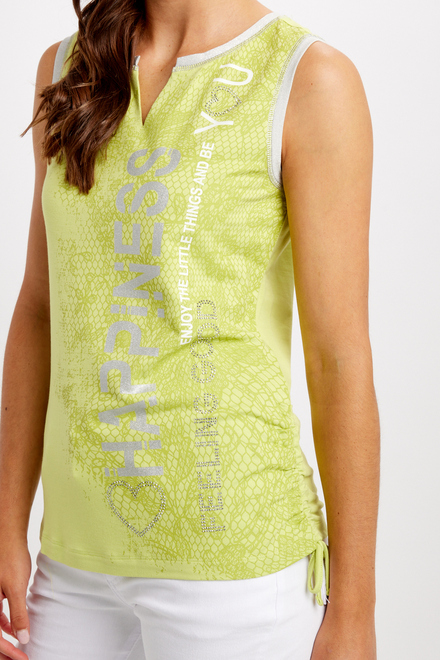 Abstract Casual Summer Tank Style 24140. Citrus. 2