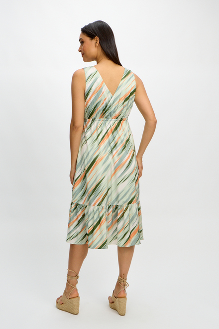 lively print Dress style SP2430. Sage Green Ikat. 3