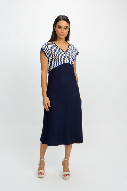 fitted dress Style SP2438. Navy. 7