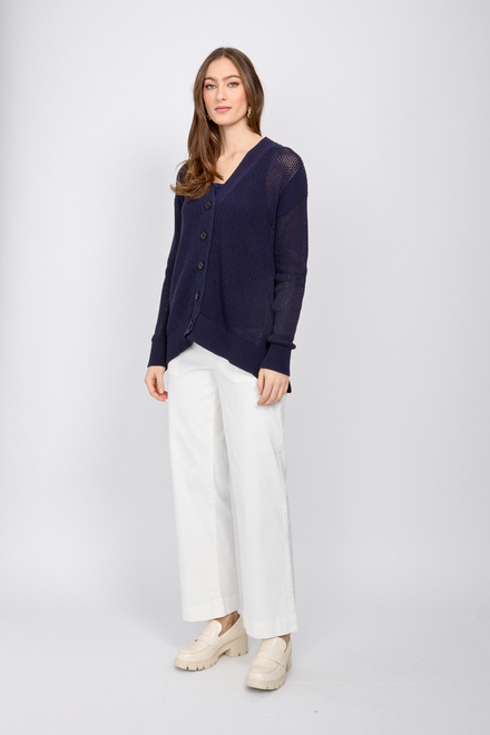 front-button closure cardigan style SP2453. Navy. 6
