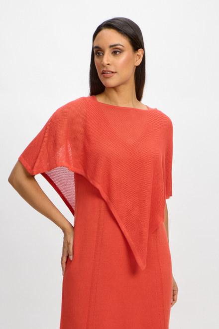Poncho style SP2484. Deep Coral. 4
