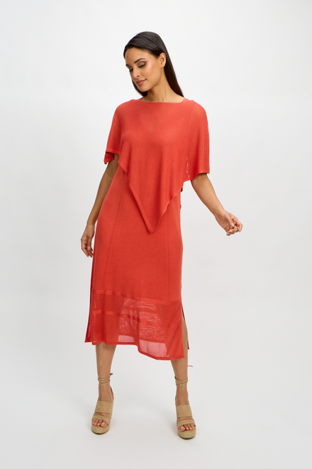 Poncho style SP2484. Deep Coral. 6