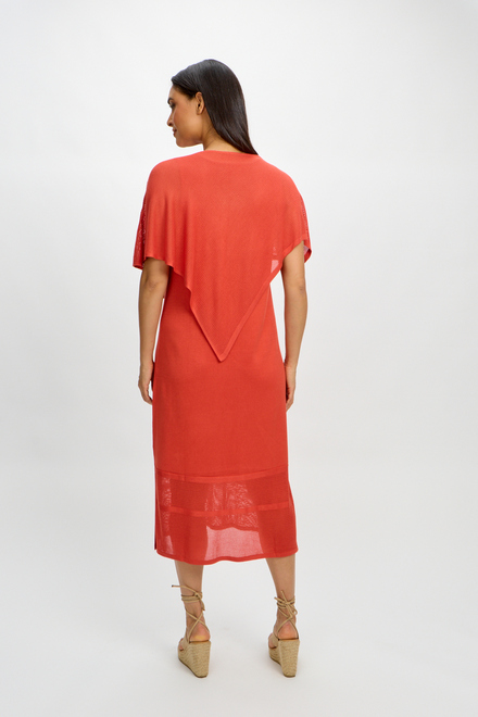 Poncho style SP2484. Deep Coral. 3