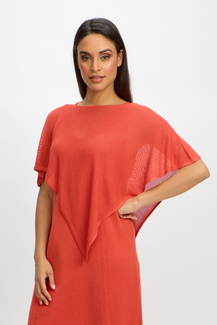 Poncho style SP2484. Deep Coral