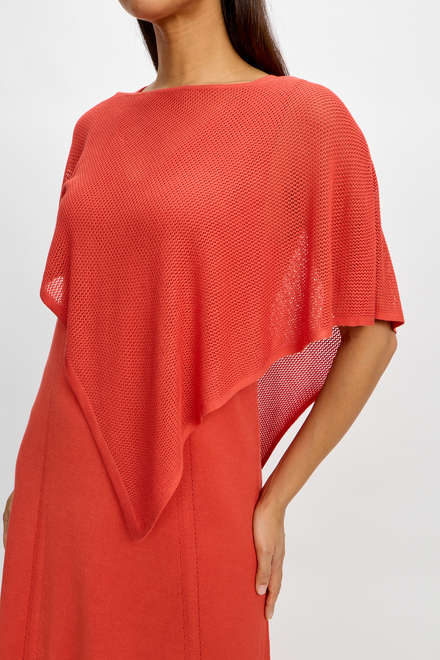 Poncho style SP2484. Deep Coral. 2