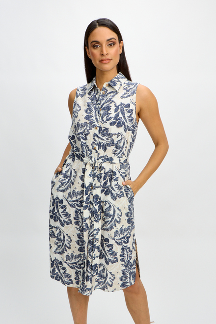 Palm Print dress style SP2421. Tropical Leaf. 6