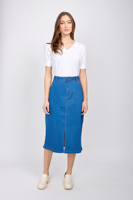 denim skirt style SP2494. Denim Blue. 2