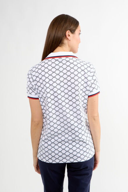 Harlequin Casual Polo Style 80009-6100. White. 2