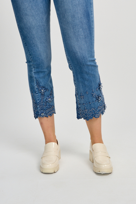 Embroidered Jewel Bleached Jeans Style 80105-6100. As Sample. 3