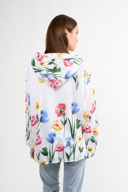 Hooded Floral Oversized Jacket Style 80210-6100. As Sample. 2
