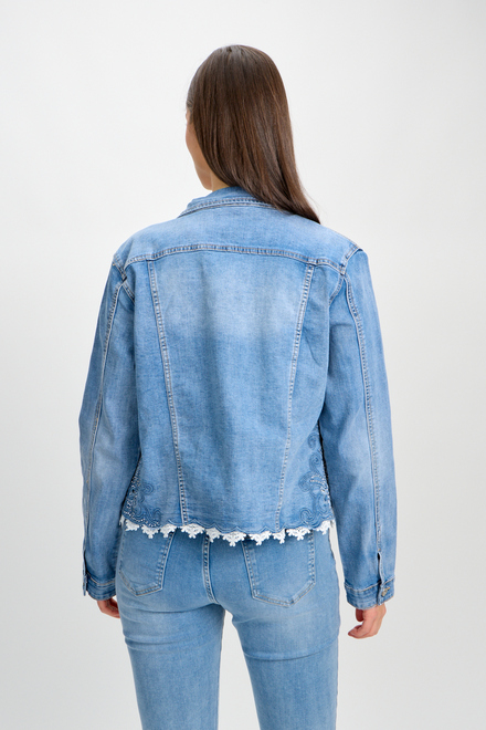 Embroidered Denim Cutaway Jacket Style 80505-6100. As Sample. 2