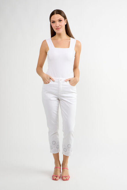 Minimalist Slim-Fit Chinos Style 80603-6100. White