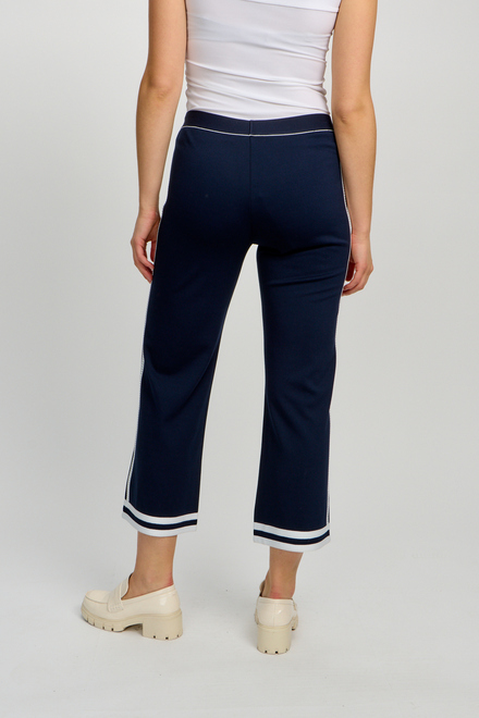Pantalon semi-formel &agrave; rayures Style 80702-6100. Marine. 3