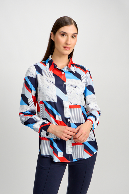 Abstract Striped Cutaway Shirt Style 80708-6100. As sample