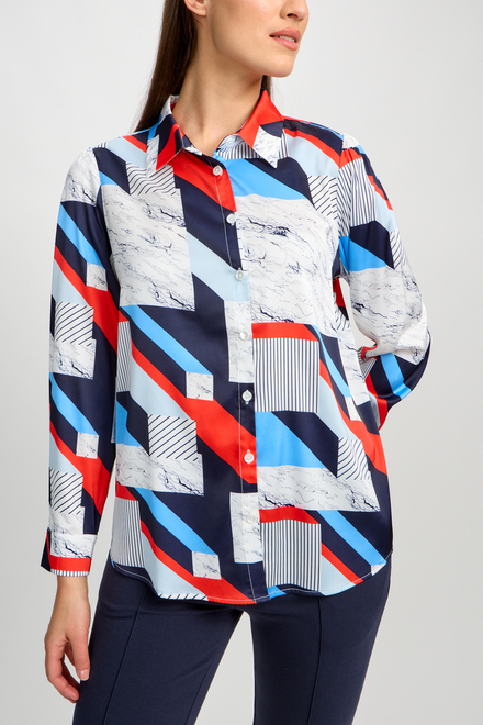 Abstract Striped Cutaway Shirt Style 80708-6100. As Sample. 3