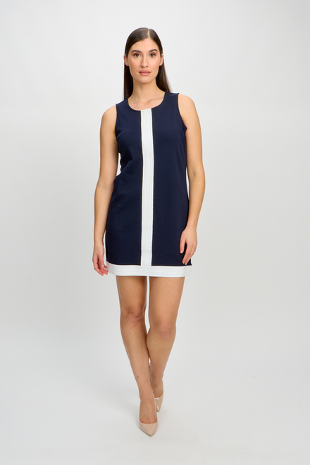 Modest Summer Mini Dress Style 80710-6100. Navy