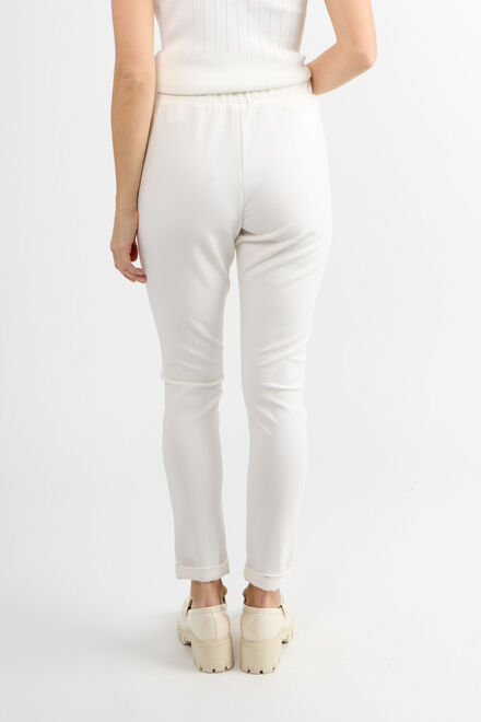 Pantalon skinny &agrave; taille haute mod&egrave;le 80802-6100. Blanc Cass&eacute;. 2