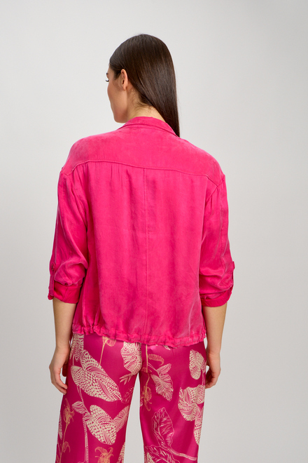 Oversized Casual Everyday Jacket Style 80908-6100. Pink. 2