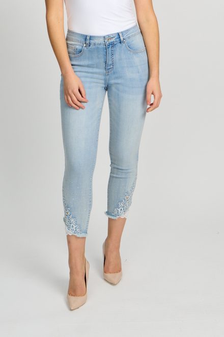 High-Rise Embellished Skinny Jeans Style 80911-6100. As sample