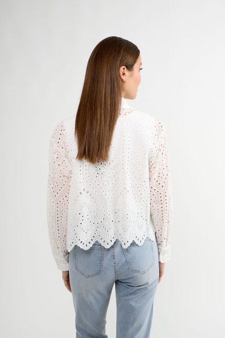 Brocade Cutaway Minimalist Shirt Style 81001-T6918. White. 2