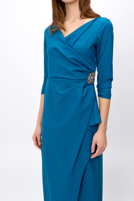 Sheath Dress wIth Embellishment Detail at Hip Style 8134310. Teal. 5