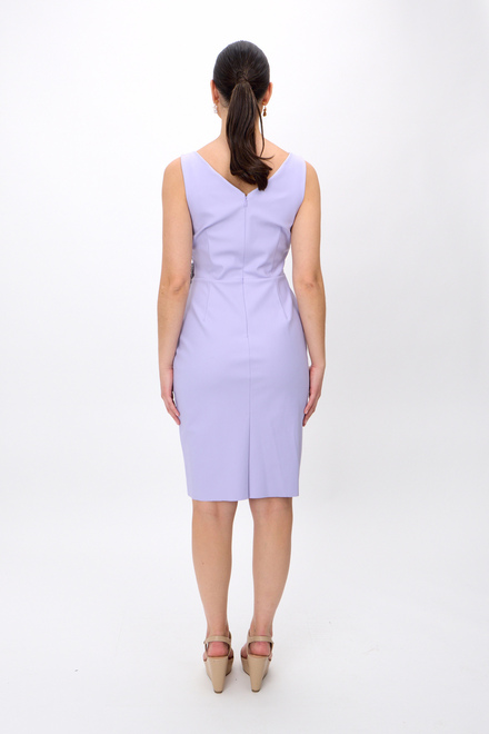 Ruched Wrap Front Dress 134005. Lavender . 3