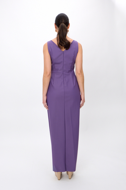 Wrap Front Beaded Gown Style 134200. Orchid. 2