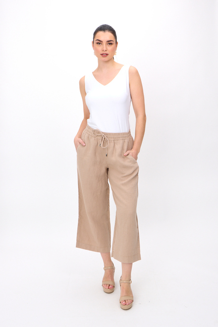 Dolcezza Woven Pant Style 24253. Beige. 4