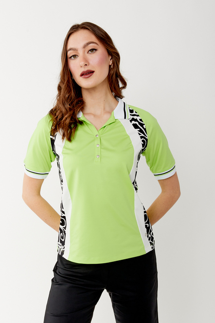 Abstract Casual Polo Style 34403
