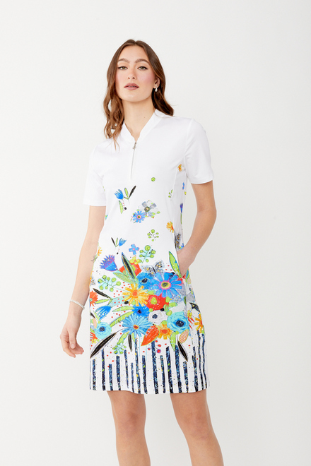 Floral Stripe Summer Dress Style 34454