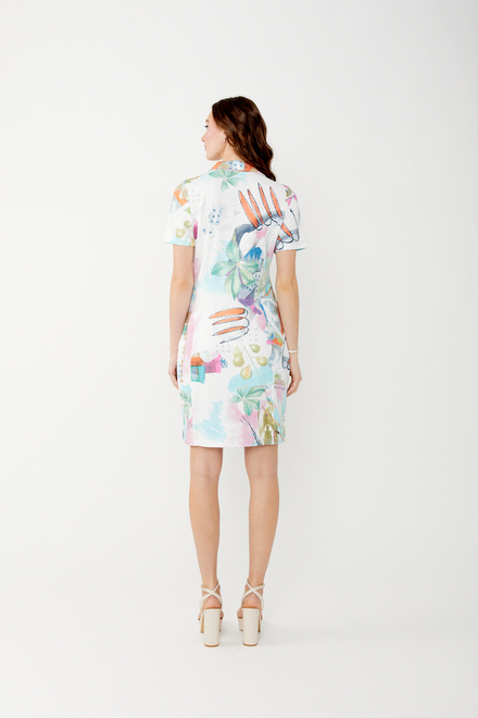 Abstract Brushstroke Mini Dress Style 34494. As Sample. 3