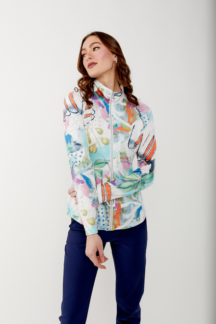 Abstract High-Neck Everyday Jacket Style 34496. As Sample. 3