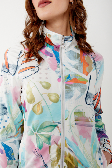 Abstract High-Neck Everyday Jacket Style 34496. As Sample. 6