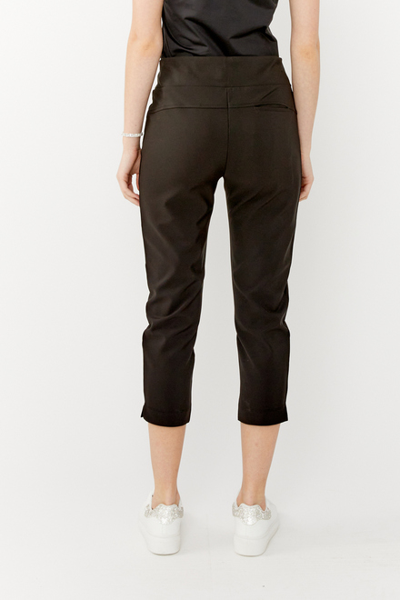 Mid-Rise Slim-Fit Trousers Style 34507. Black. 2