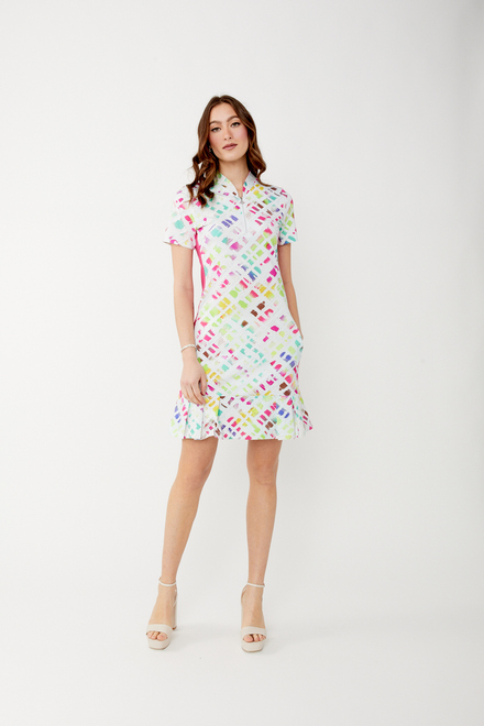 Geometric Pleated Mini Dress Style 34436. As Sample. 3