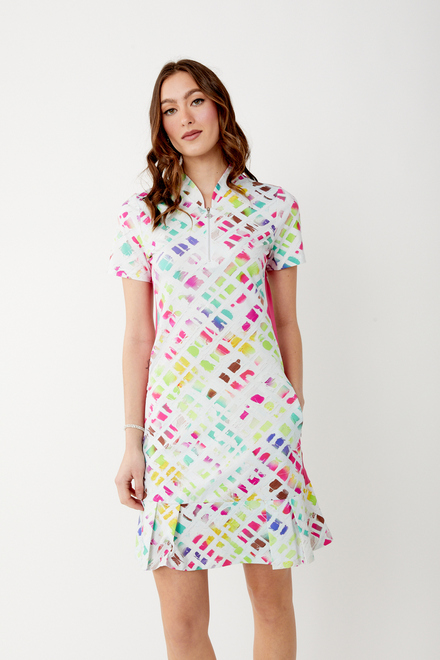 Geometric Pleated Mini Dress Style 34436. As Sample. 4