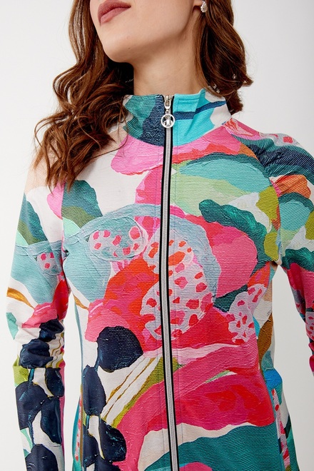 Sporty Zippered High-Neck Jacket Style 34464. As Sample. 3