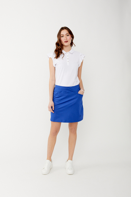 Minimalist Feminine Pencil Skirt Style 34502c. Royal. 2