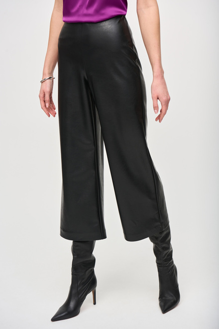 pantalon d&eacute;contract&eacute; taille haute style minimaliste mod&egrave;le 243042. Noir