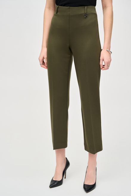 High-Rise Wide-Fit Trousers Style 243049. Iguana