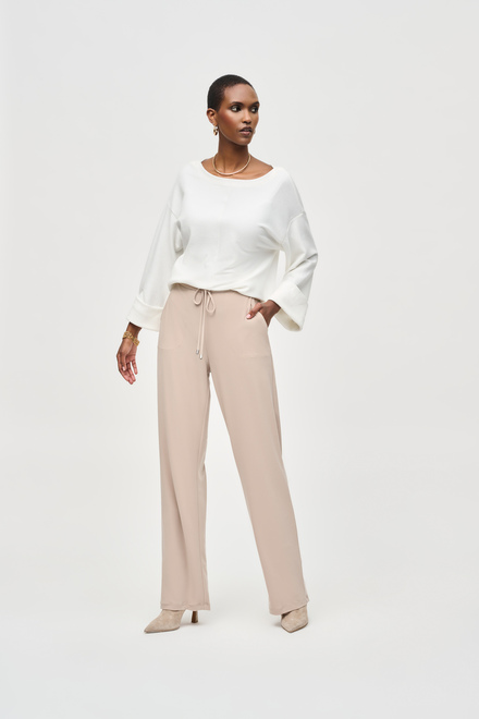 Silky Knit Wide-Leg Pant Style 243202. Dune. 4