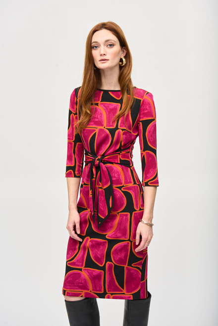 Bohemian Abstract Midi Dress Style 243297