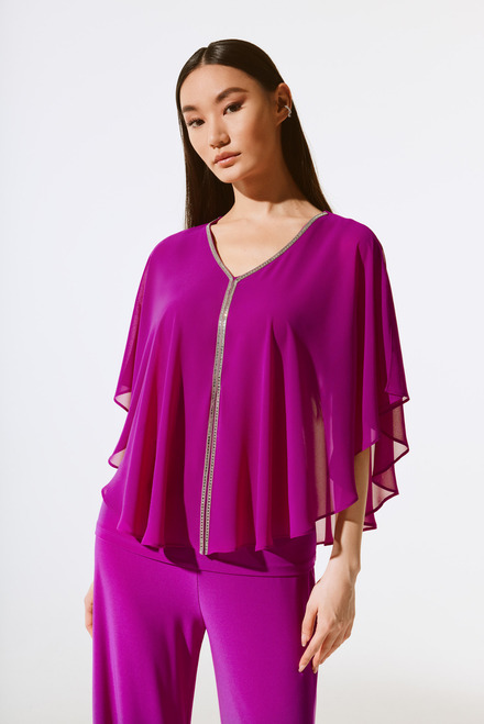 Sophisticated Ruffled Dolman Blouse Style 243707. Empress