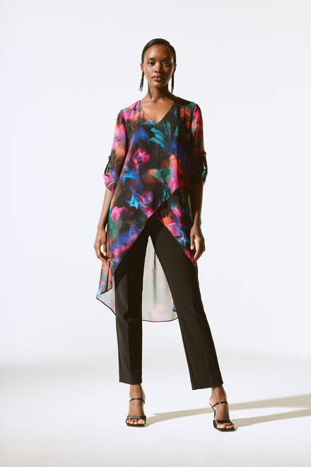 Bohemian Wrap Abstract Blouse Style 243768