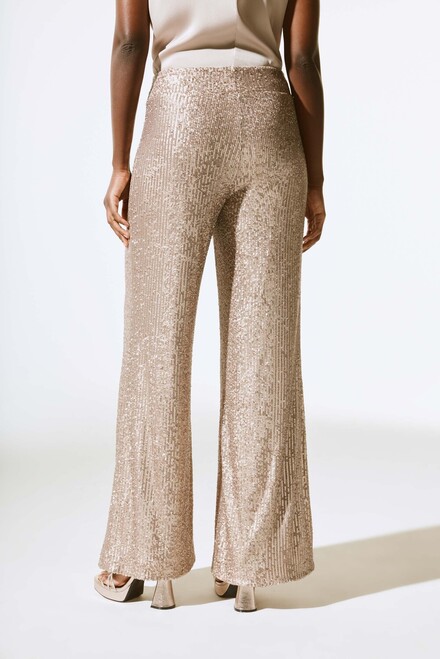 Sequined Oversized Trousers Style 243773. Matte Gold. 3