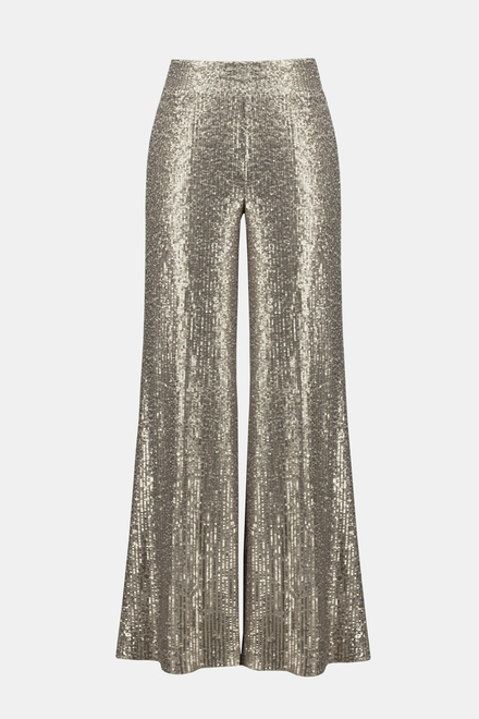 Sequined Oversized Trousers Style 243773. Matte Gold. 6