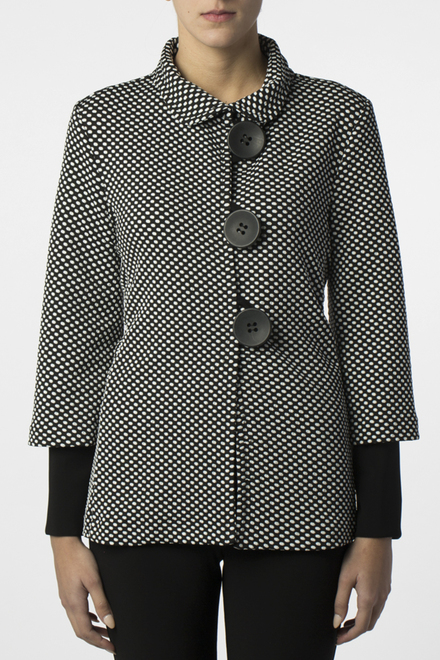 Joseph Ribkoff coat style 151869. Black/white